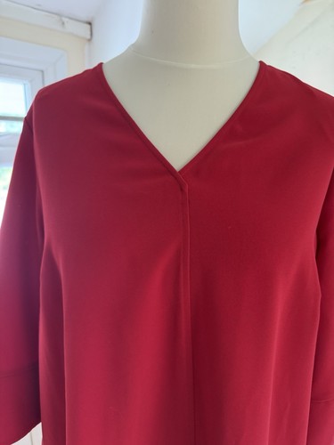 Scarlet red tunic dress s - red, m&s