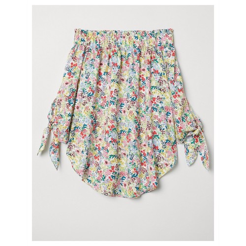 Floral off shoulder blouse - floral, off-shoulder