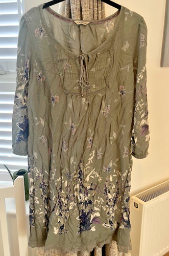 Indigo floral tunic - m&s, dress